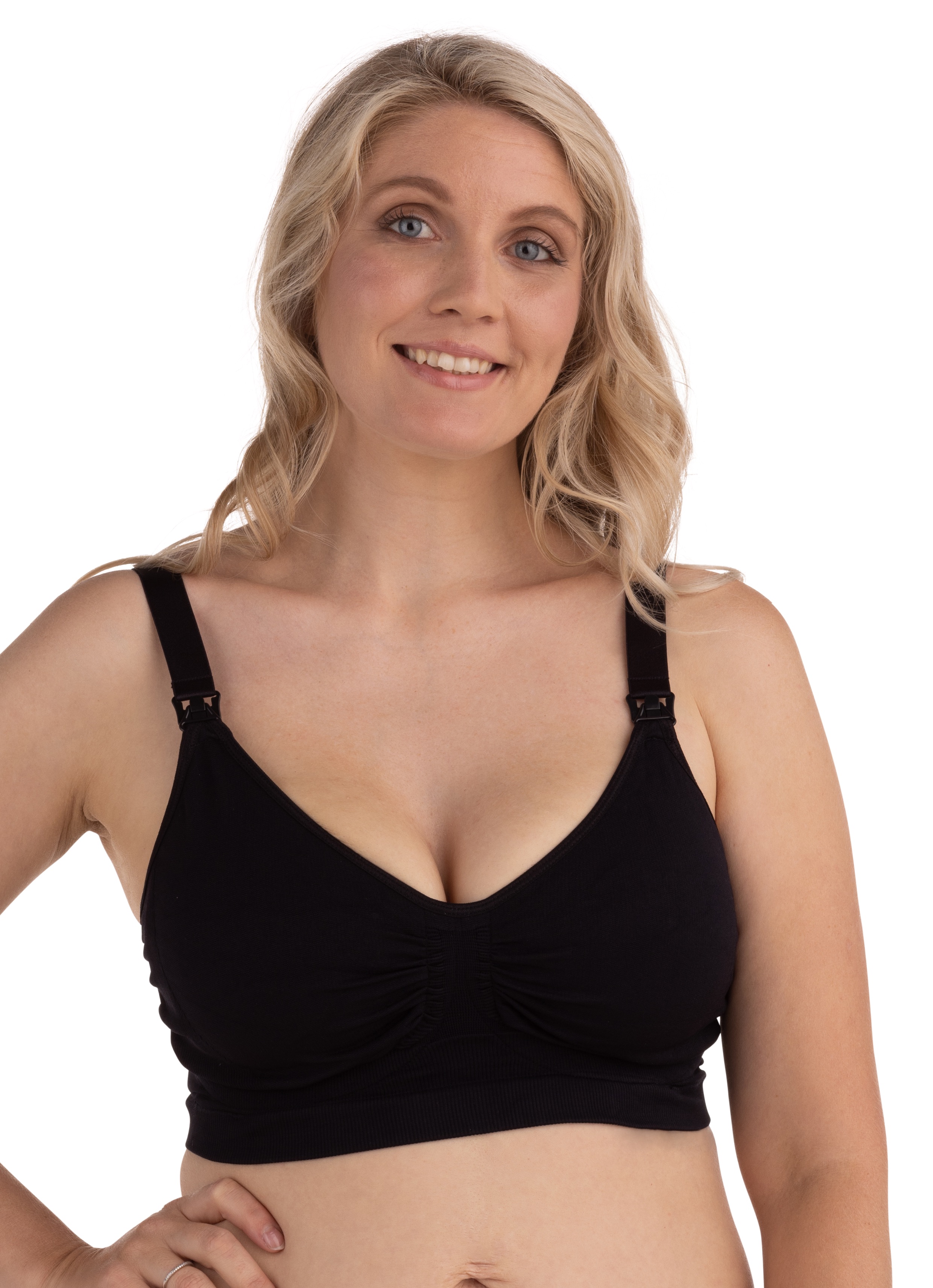 Carriwell Organic Cotton Nursing bra Black £33.99 - Carriwell Nursing Bras  Free UK Delivery
