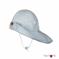 ManyMonths ECO Hempies Adjustable Summer Hat Light, Lionheart&beyond, Silver Blue