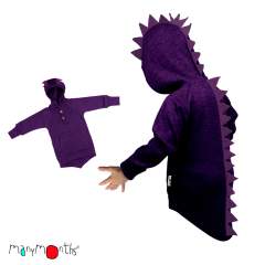 ManyMonths Natural Woollies Dino Hoodie with Big Pocket UNiQUE