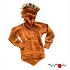 ManyMonths Natural Woollies Dino Hoodie with Big Pocket UNiQUE