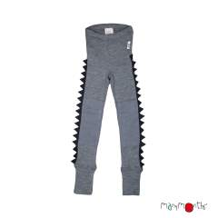 ManyMonths Natural Woollies Dino Unisex Leggings with knee patches UNiQUE