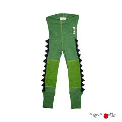 ManyMonths Natural Woollies Dino Unisex Leggings with knee patches UNiQUE