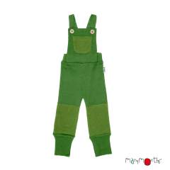 ManyMonths Natural Woollies Dungarees with Knee Patches UNiQUE