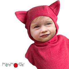 ManyMonths Natural Woollies Elephant Hood with Kitty Ears UNiQUE